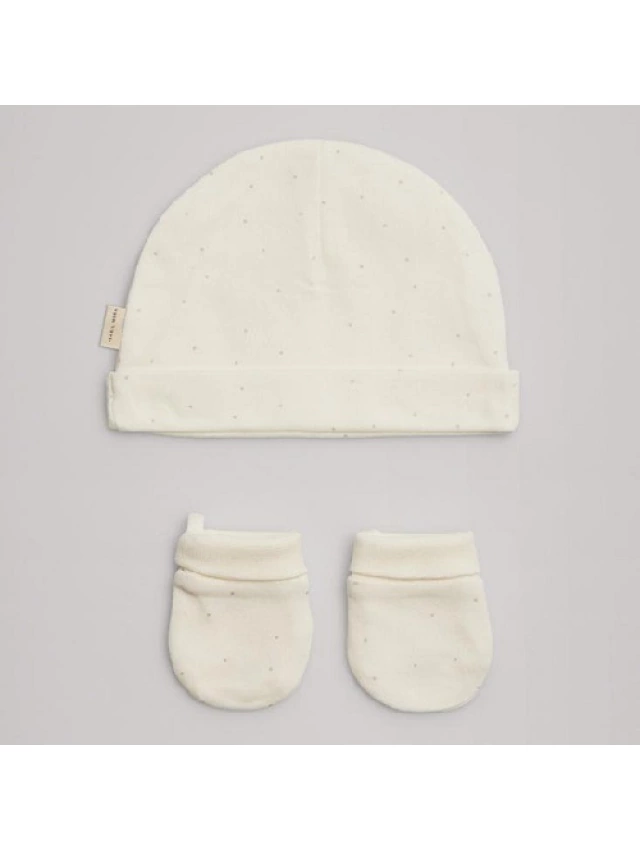 CONJUNTO BEBE GORRO+MANOPLAS Y.MORA