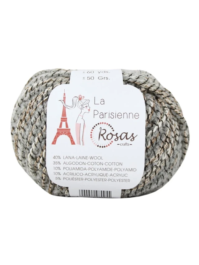 LANA DE INVIERNO LA PARISIENNE ROSAS CRAFTS