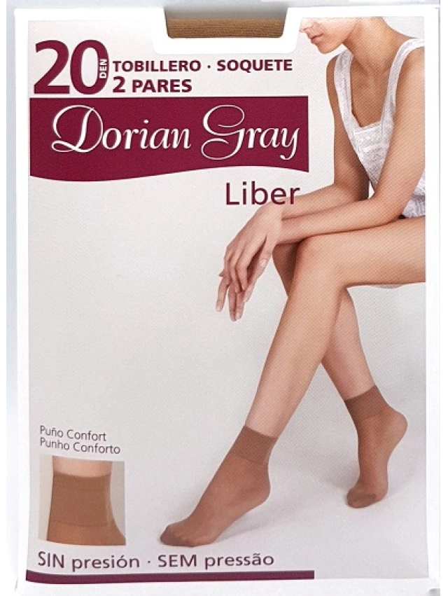 TOBILLERO 20 DEN (2 PARES) DORIAN GRAY