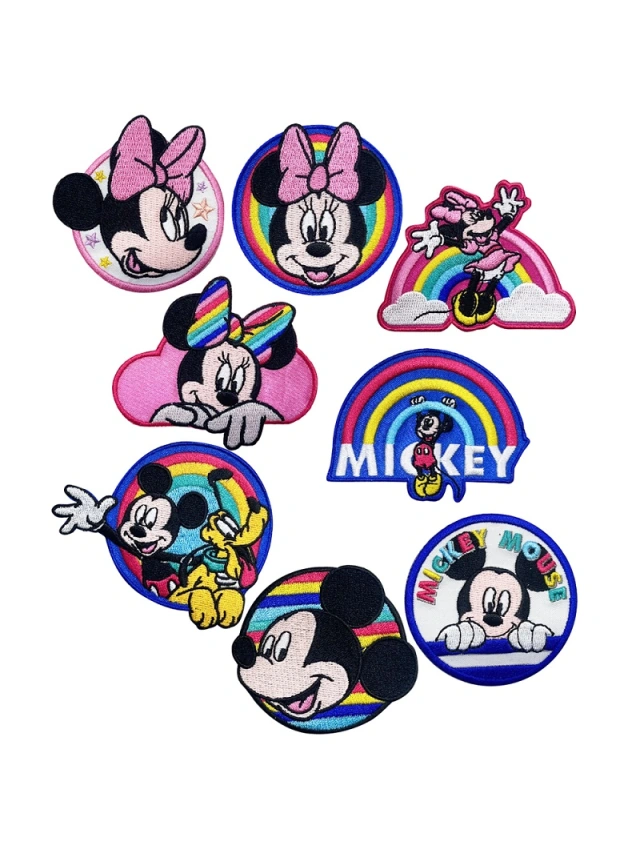 APLICACIONES BORDADAS MICKEY & MINNIE