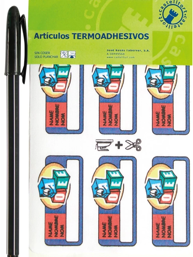 ETIQUETAS MARCADOR  BOLIGRAFO