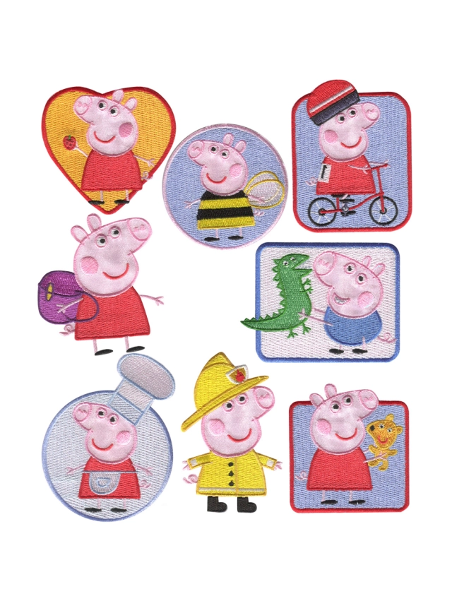 APLICACIONES PEPPA PIG BORDADAS